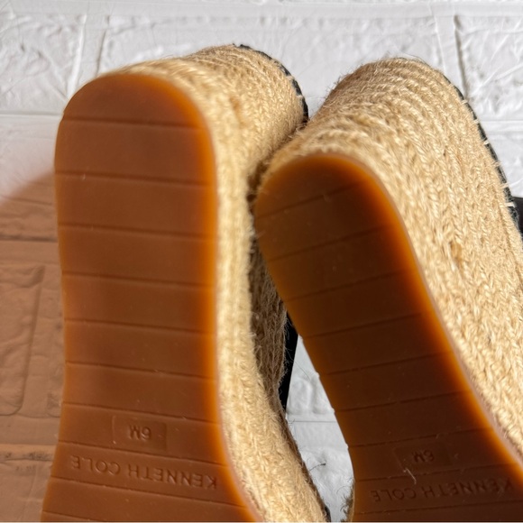 New Kenneth Cole New York Olivia T-Strap Wedge Sandal Size 6 - Picture 13 of 15